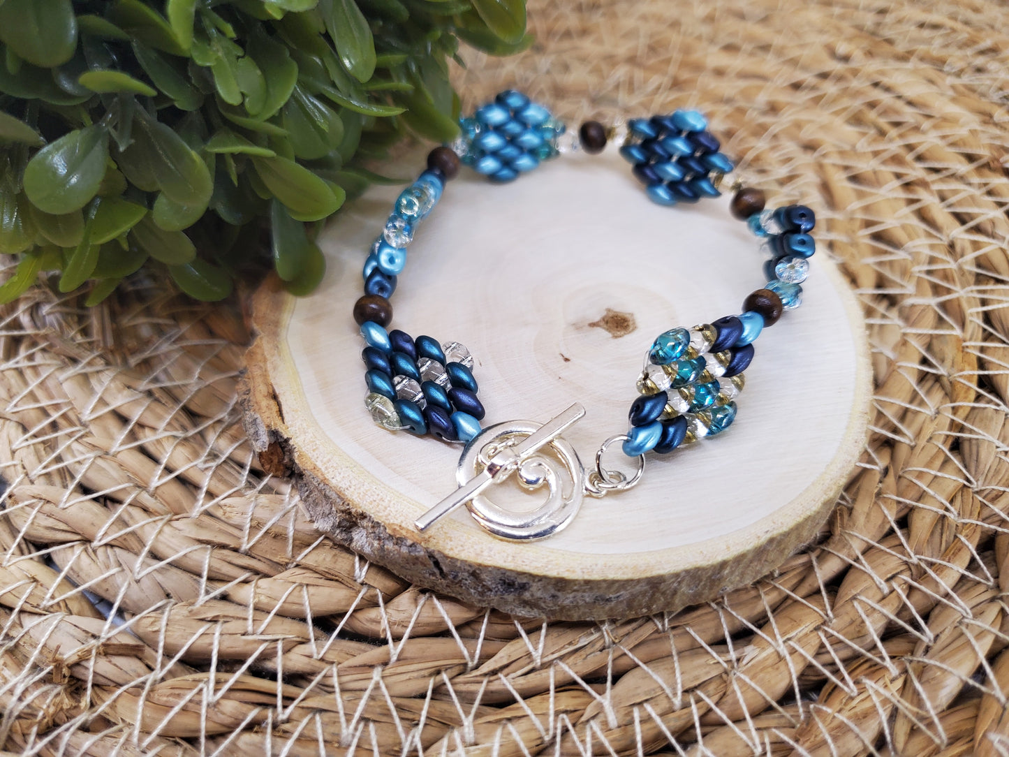 Blue Diamond Bracelet Set