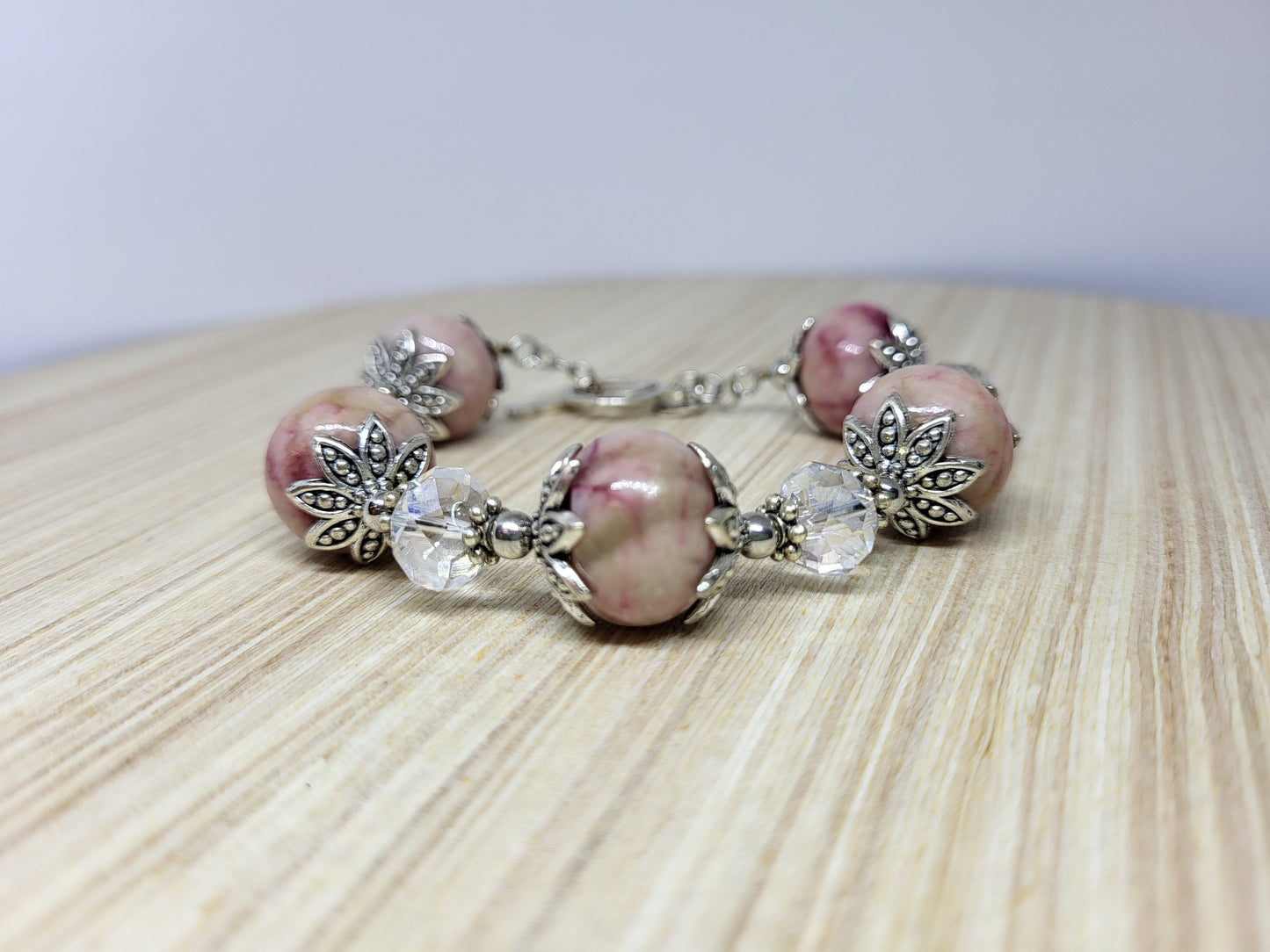 Pink Rhodochrosite Bracelet