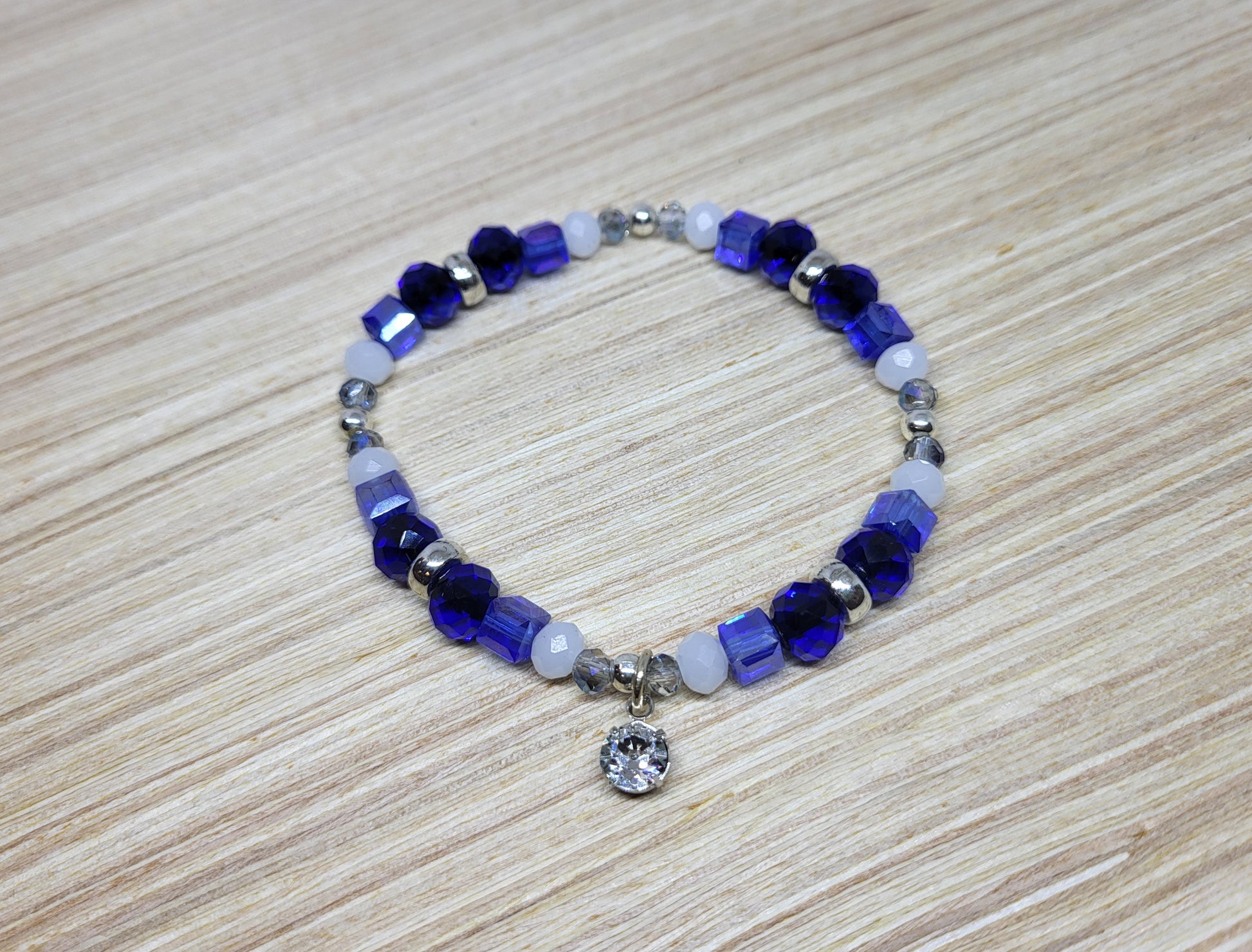 Oceans Beaded Stretch Bracelet