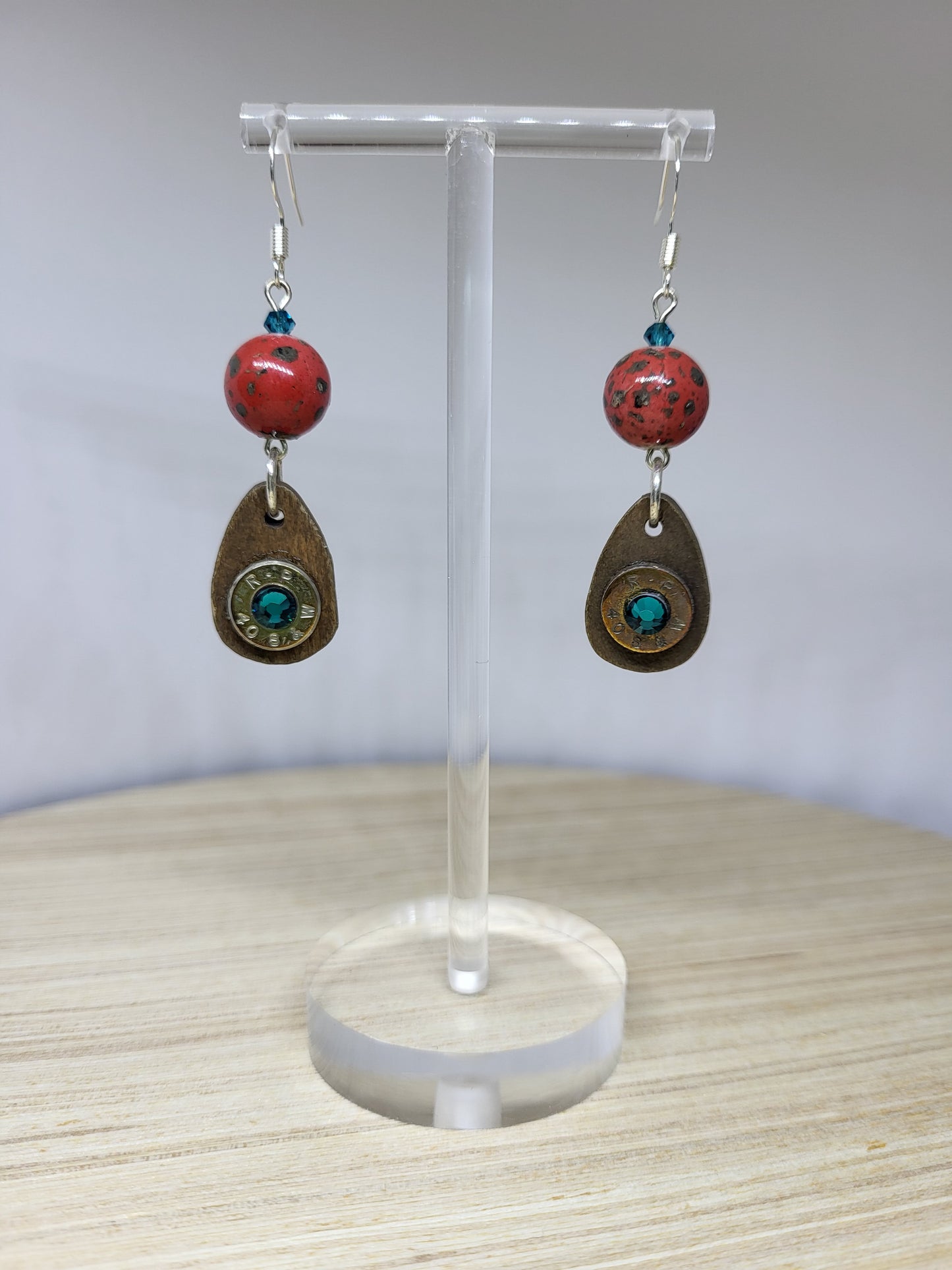 Robin's Egg Bullet Earrings