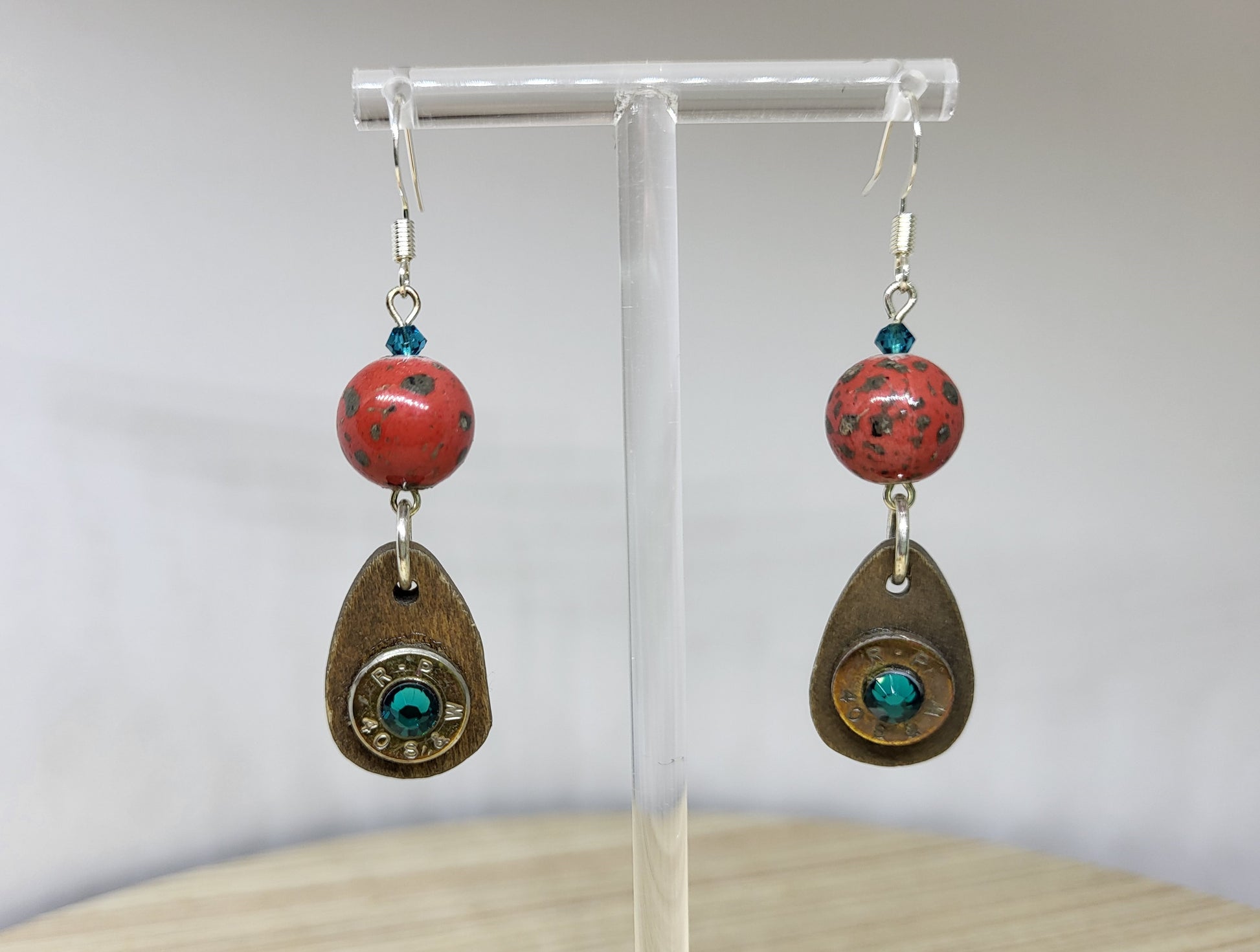 Robin's Egg Bullet Earrings