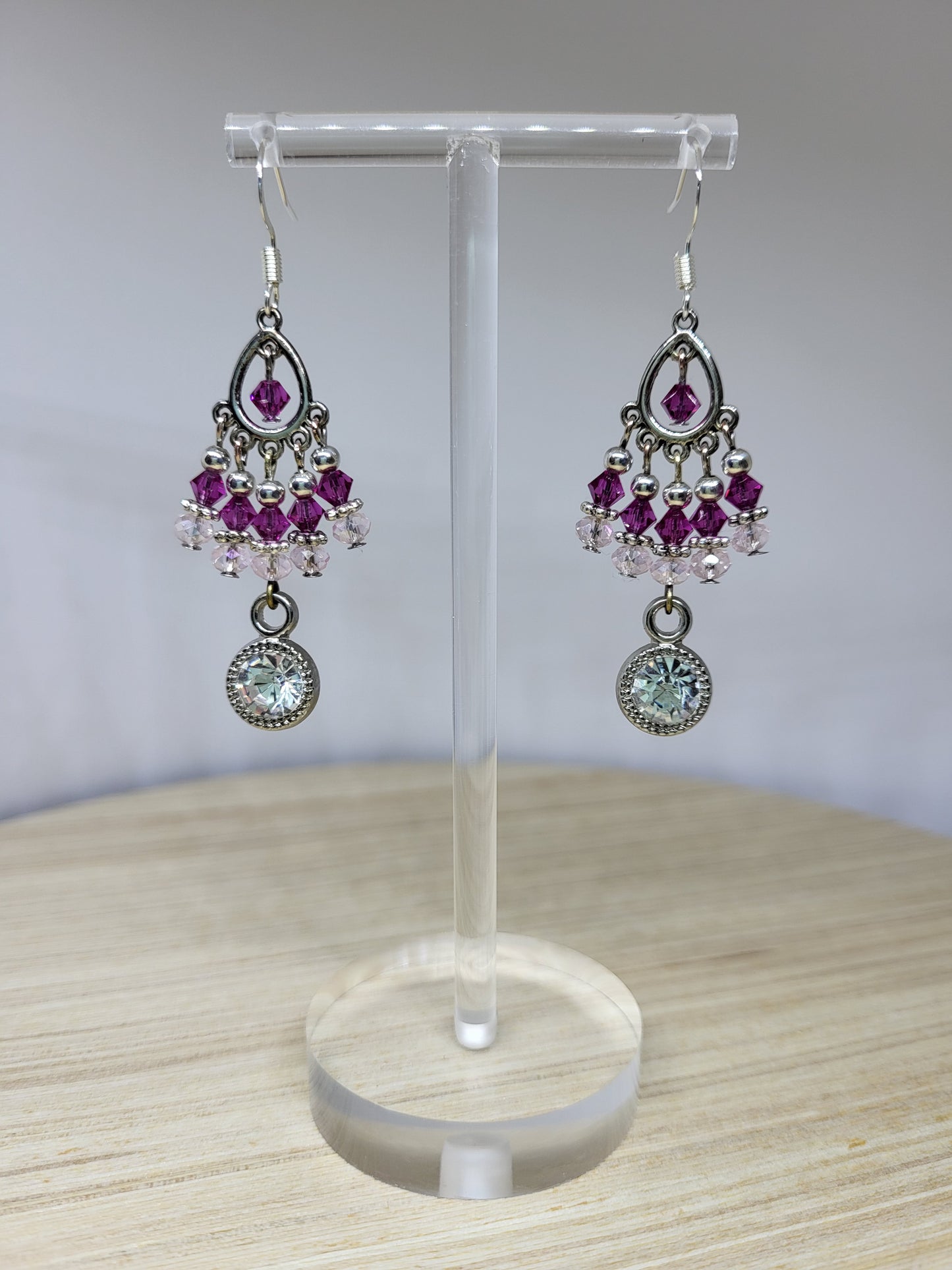 Fuchsia Chandelier Earrings