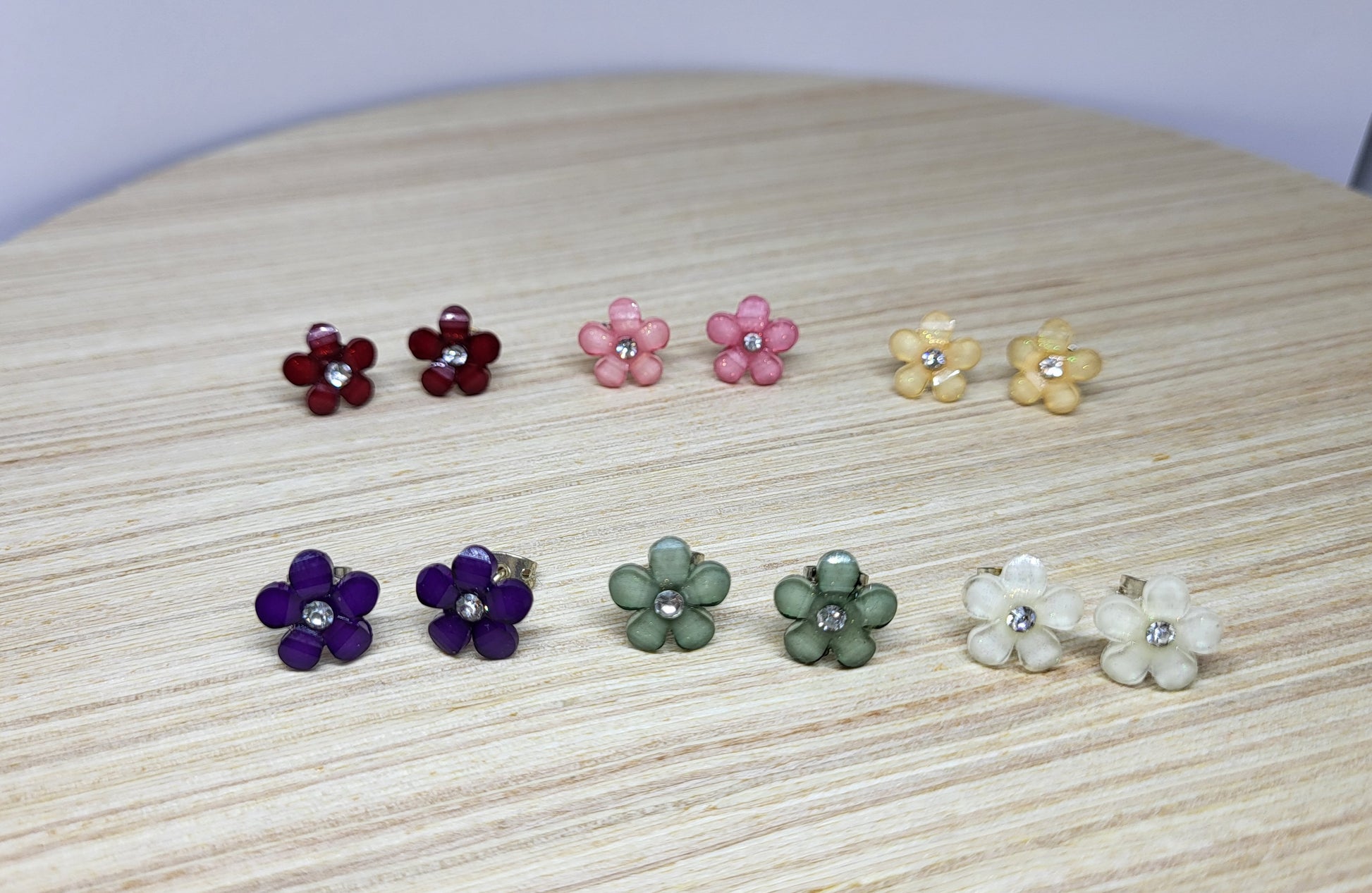 Jewel Flower Studs