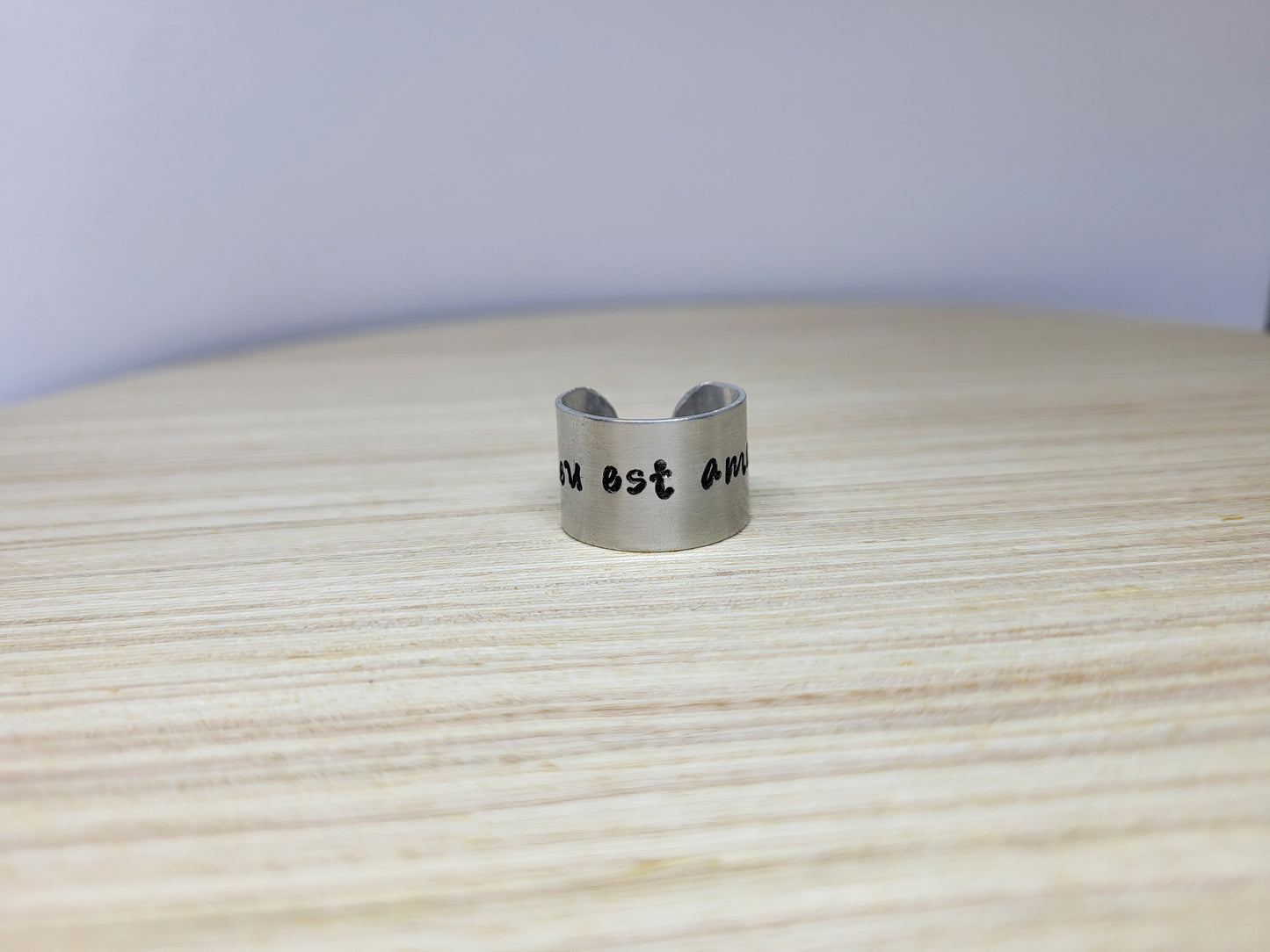 God Is Love French Ring