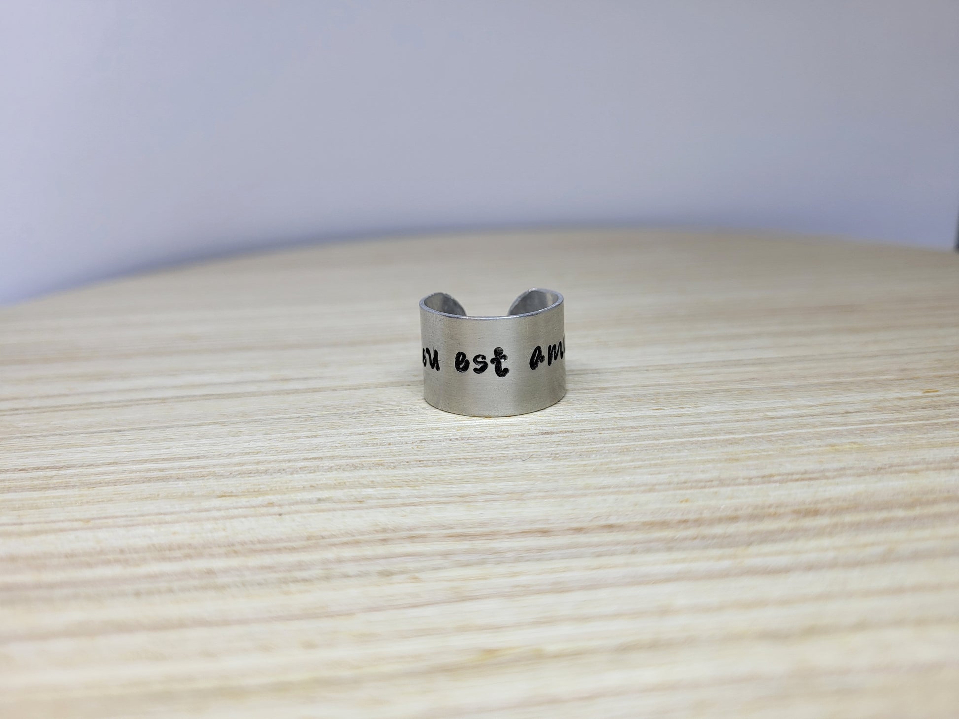 God Is Love French Ring