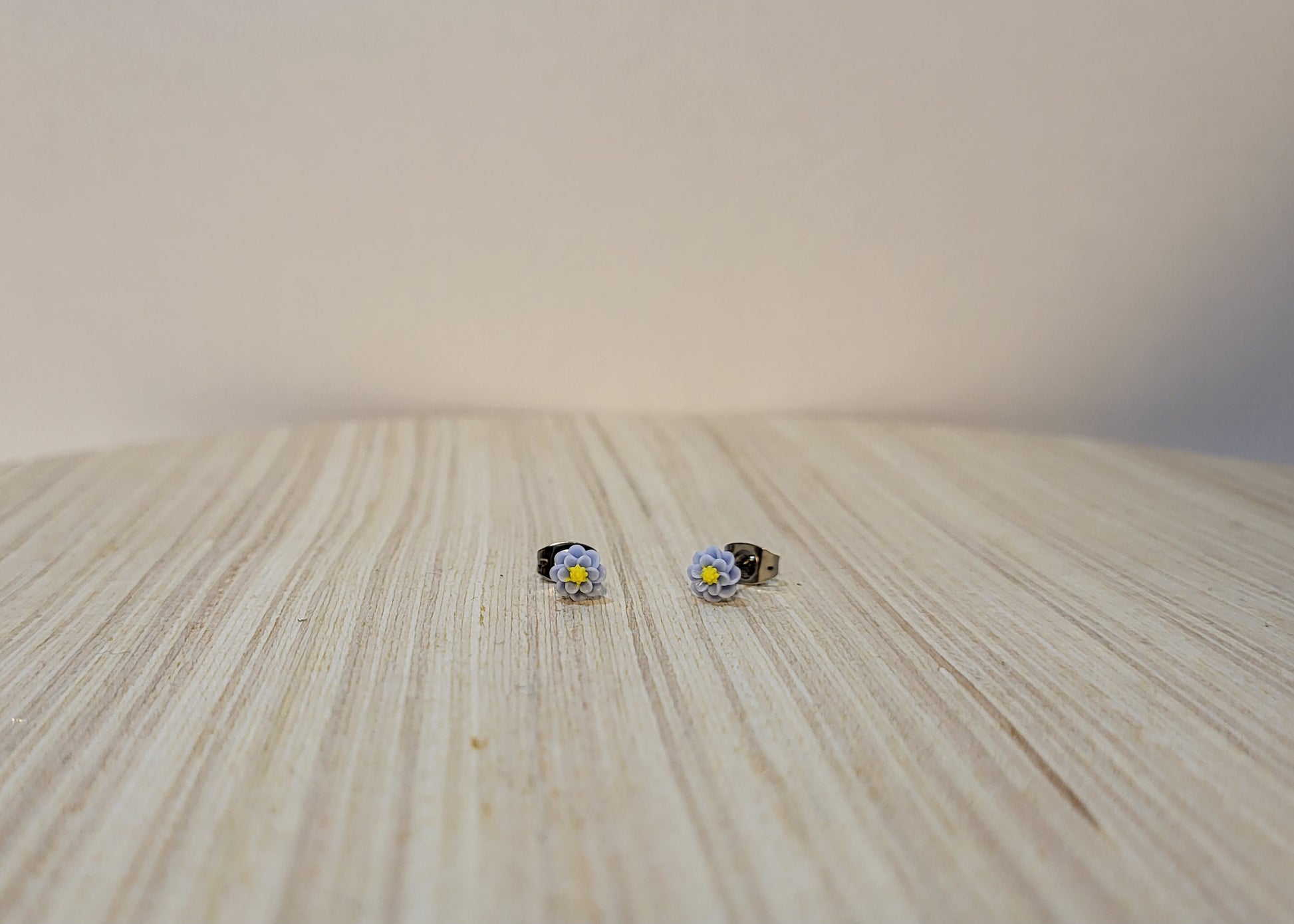 Girl's Flower Studs-Periwinkle