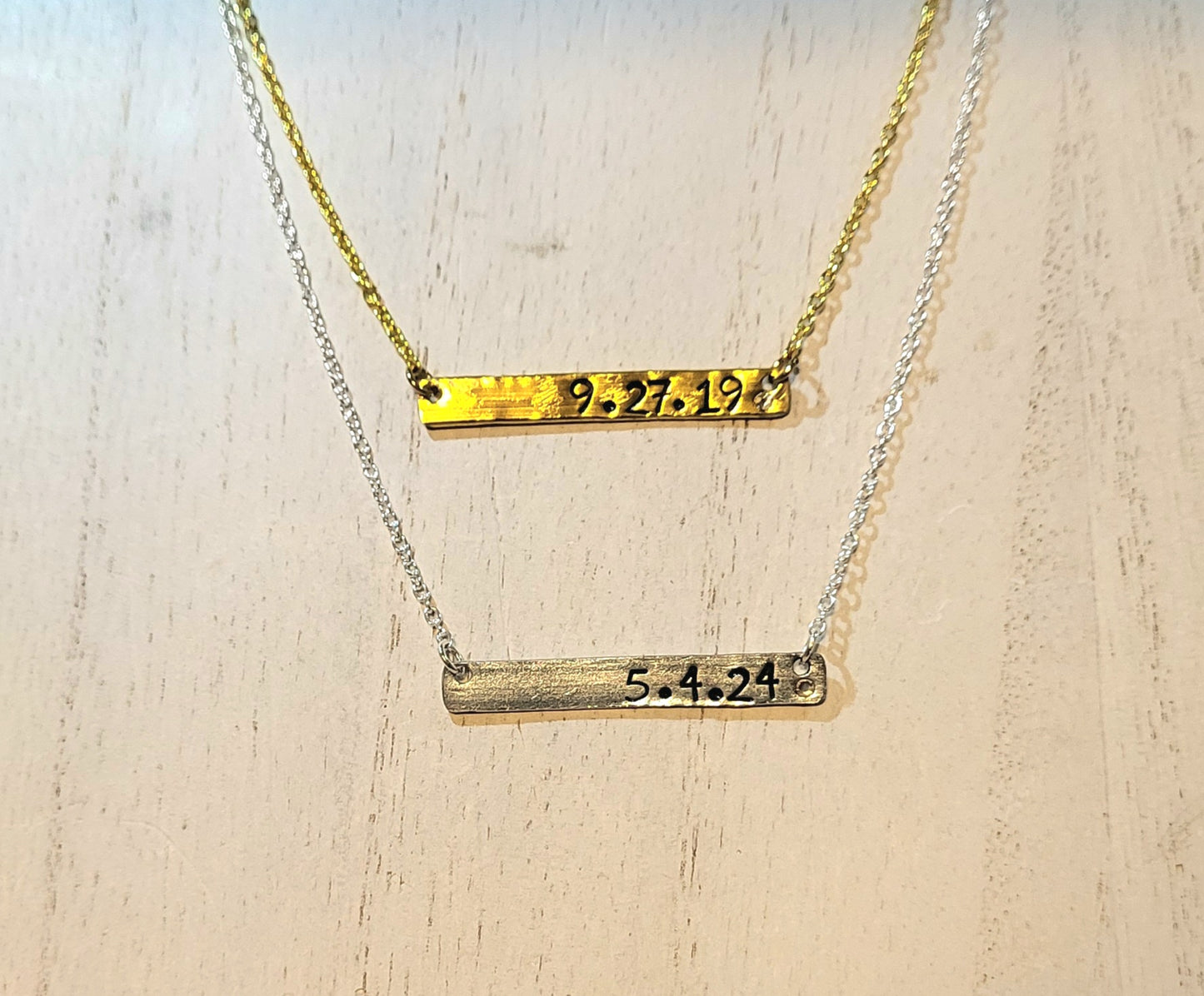 Commemorative Date Necklaces