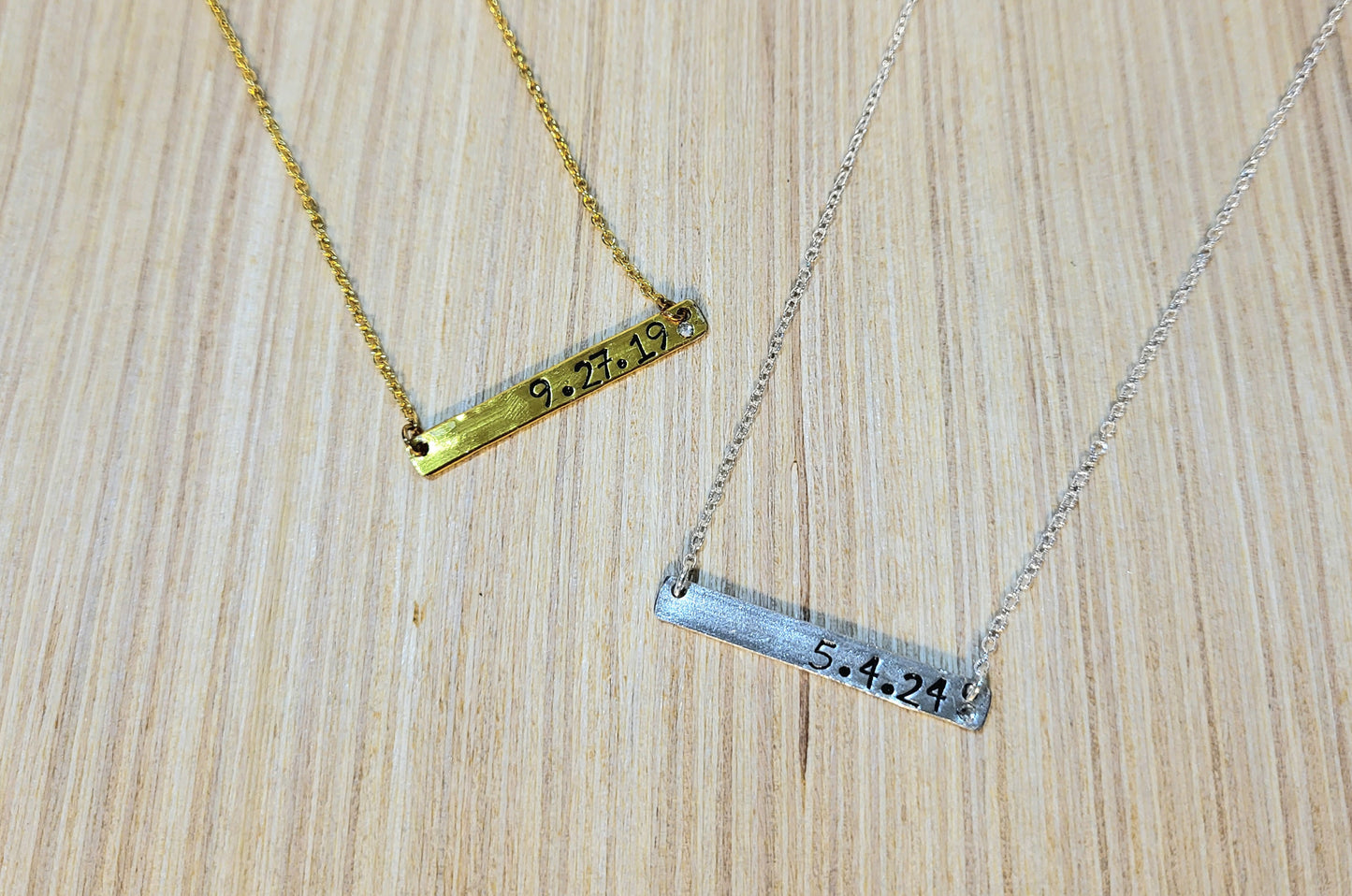 Commemorative Date Necklaces