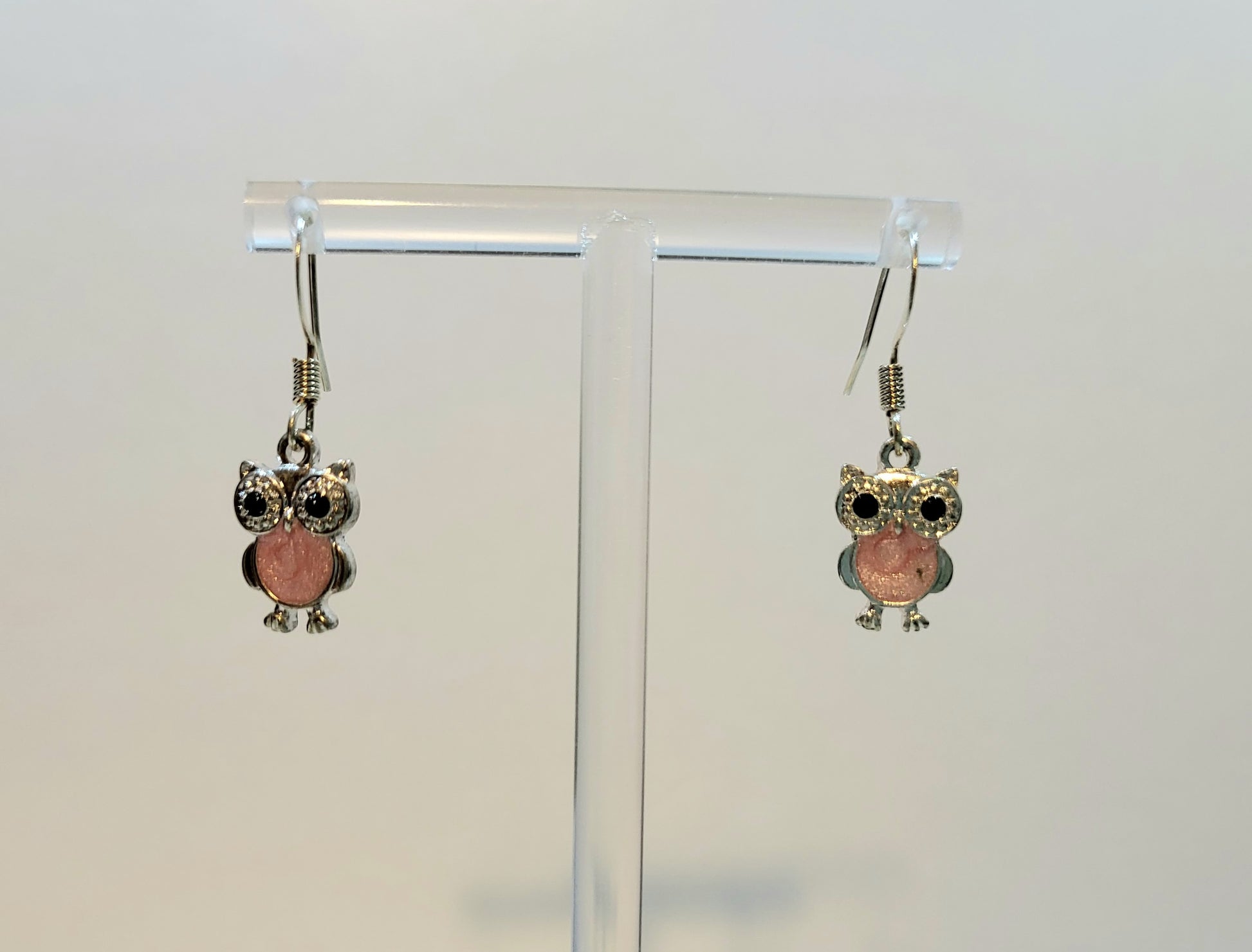 What A Hoot Earrings-Pink