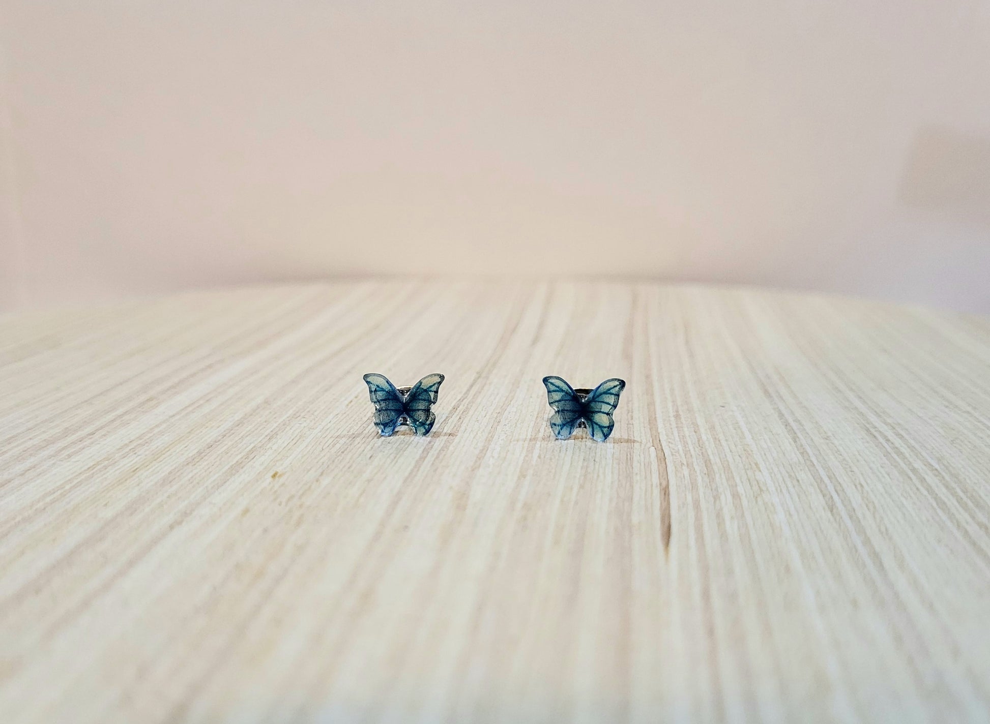 Flutter-By Stud Earrings-Blue