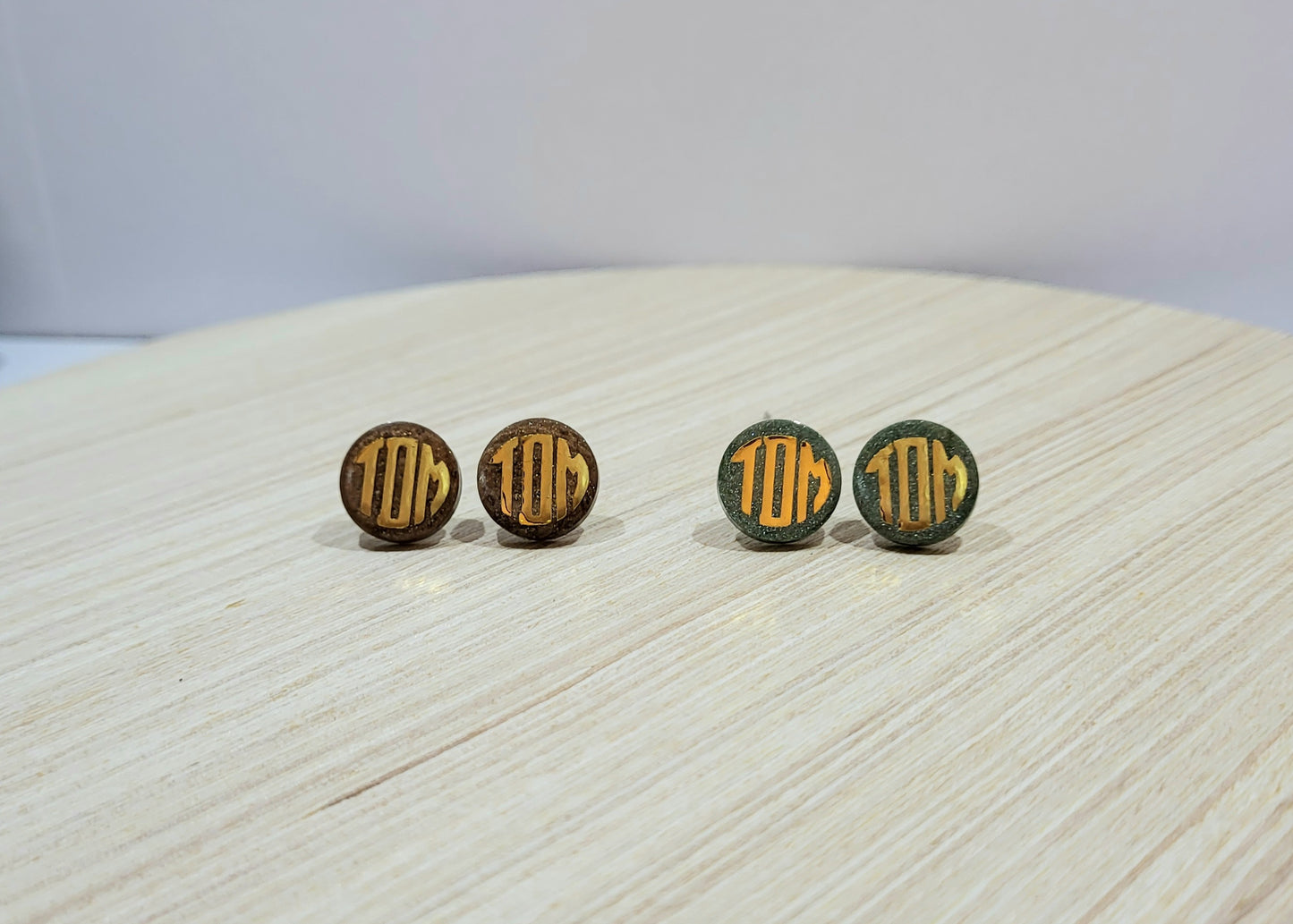 Monogram Resin Studs