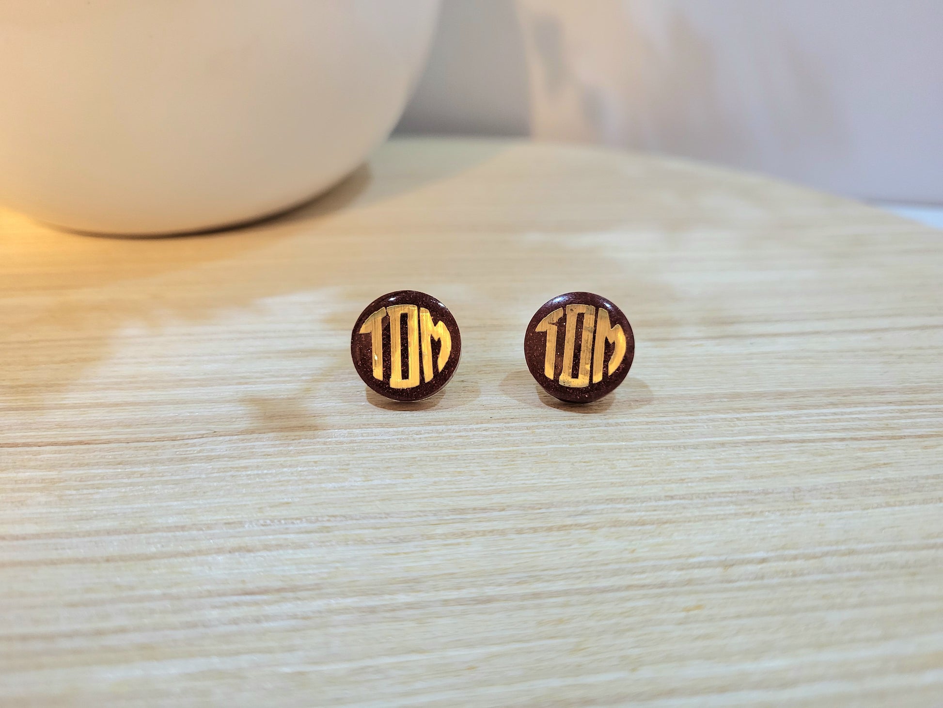 Fall Monogram Studs