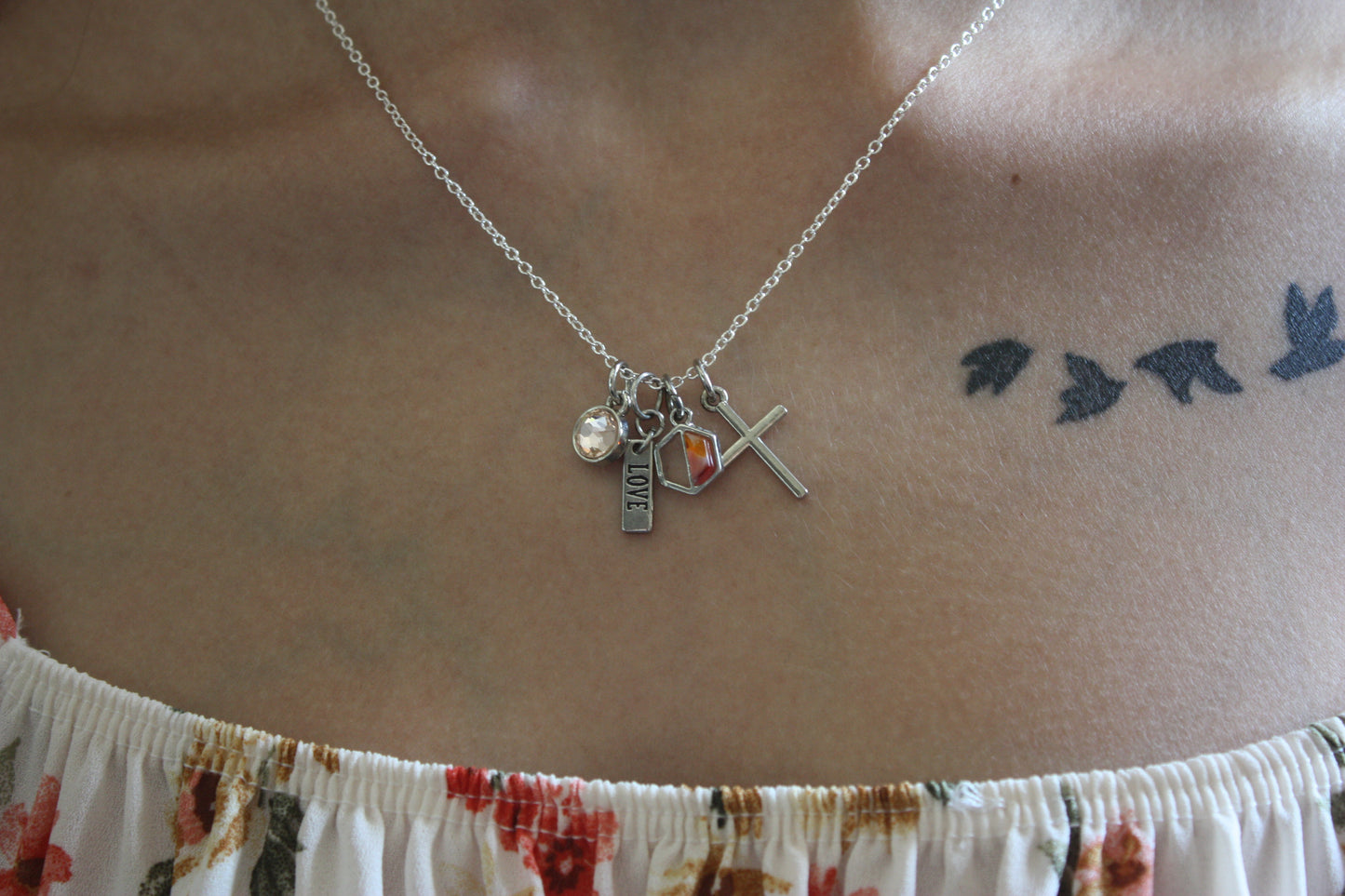 Encouraging Word Necklaces-Love