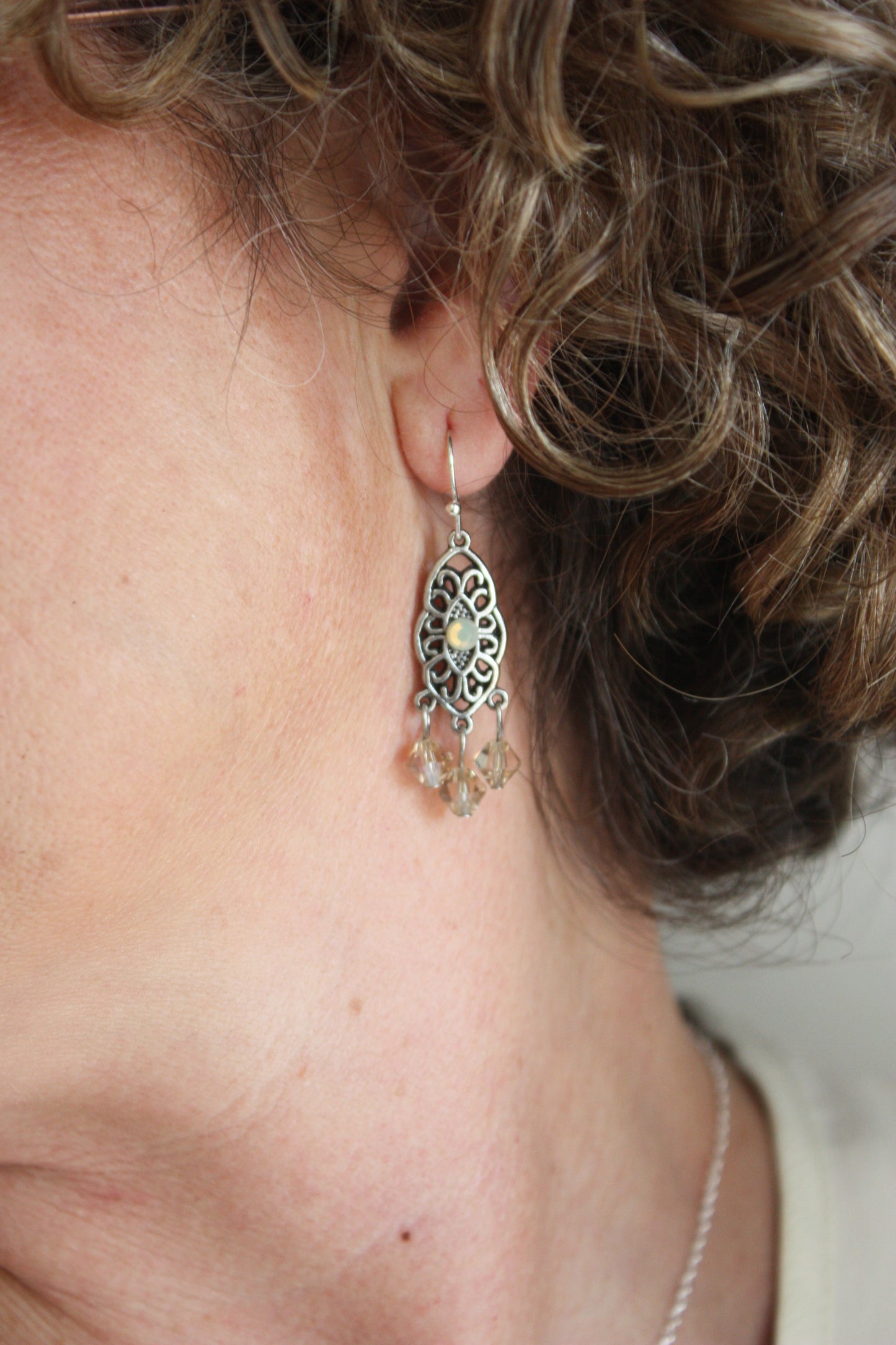 Moroccan Sand Crystal Earrings