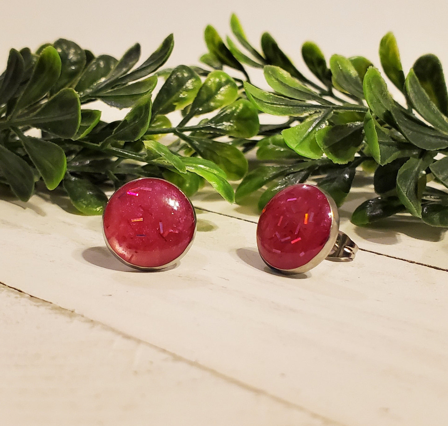 Sassy Studs (12mm)- Rose Confetti