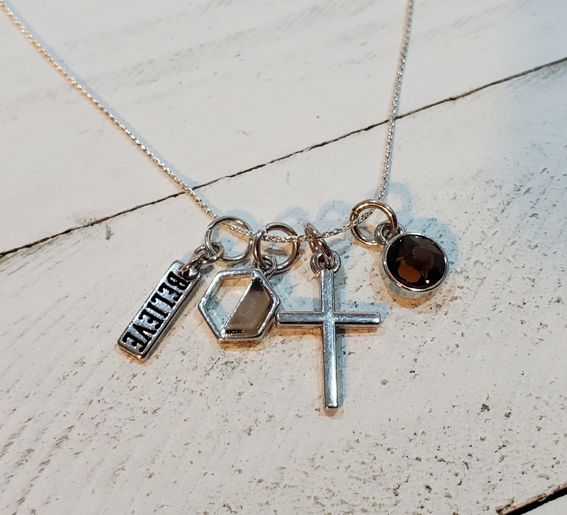 Encouraging Word Necklaces-Believe